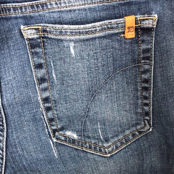 JOE’S Mid Rise Waist Destroyed Ripped & Frayed Keagan Skinny Ankle Jeans Sz 28 - Picture 9 of 12